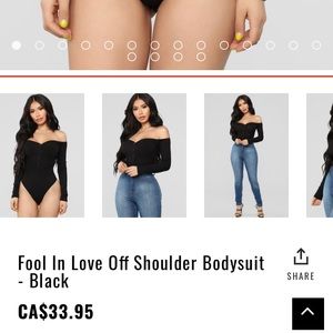“Fall in love” over the shoulder bodysuit